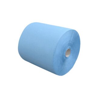ELOwipe Putzpapier auf Rolle (200505) Blattgröße 36 x 36 cm, 3-lagig, blau, 1 Rolle á 1000 Blatt