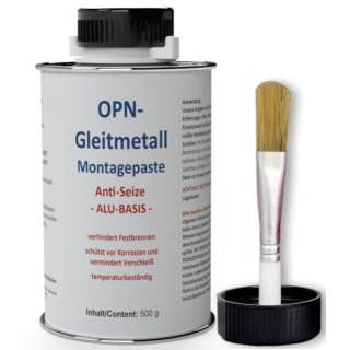 G-H Gleitmetall-Montagepaste Anti-Seize Alu-Paste, 500 g Pinseldose