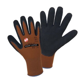 FOAM LATEX Nylon Feinstrickhandschuh mit Latex Beschichtung, Gr. 08 - 11