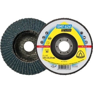 Klingspor Schleifmopteller SMT 624 Supra, 125 x 22,23 mm, Korn 40, Preis pro Stück