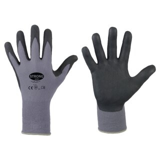 StrongHand BATAN, Nylon-Feinstrickhandschuh, Nitrilschaum, Gr. 07 - 11
