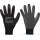 goodjob DARK GRIP, Feinstrickhandschuhe, PU-Beschichtet, schwarz, Gr. 06