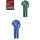 Craftland Overall, 100% Baumwolle, blau / grün, Gr. 44 - 64