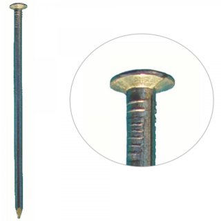 Drahtstifte, Flachkopf, Eisen blank, 20 - 300 mm, Paket á 1 kg / 2,5 kg / 5 kg