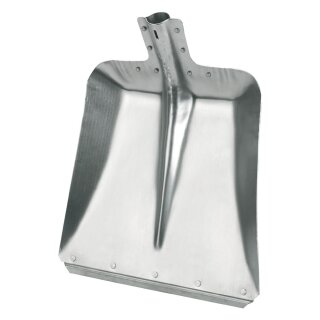 Randschaufel aus Aluminium, mit Stoßkante verzinkt, Größe 9, Breite: 36 cm, Stärke: 2,0  mm