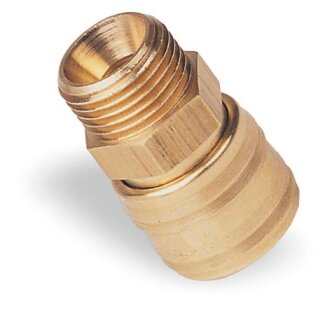 RIEGLER, 243.03, Schnellverschlusskupplung mit Außengewinde, NW 7,2, Messing, 1/2"