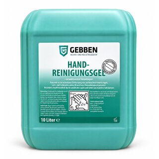 GEBBEN, Handreinigungsgel, 250 ml, 1L, 5L, 10L