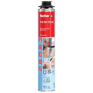 fischer Premium Brunnenschaum, grau, PUP BS 750 ml