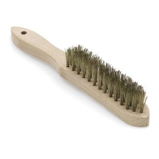 Handdrahtbürste, Messing, gewellt, 3 4 5 Reihen