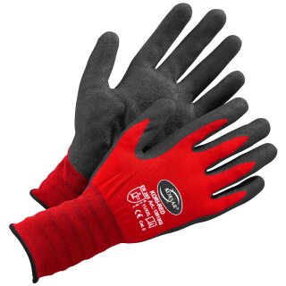 Korsar Kori-Red, Feinstrickhandschuh mit gesandetem Nitrilschaum, teilbeschichtet, Gr. 06 - 11