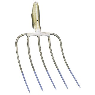 Dunggabel 5 Zinken und Tülle Ø 38 mm, Länge: 31 cm, Breite: 24 cm, ohne Stiel