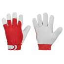 goodjob RED NAPPA, Nappalederhandschuhe, 100% Baumwolle,...