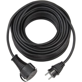 brennenstuhl Qualitäts-Gummi-Verlängerungskabel IP 44, H05RR-F 3G1,5, schwarz, verschiedene Längen