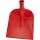 Holsteiner Sandschaufel, Dülle 3/4 Größe 2 gehärtet und rot pulverbeschichtet, Abmessung: 34,5 x 24,7 cm (LxB) ohne Stiel