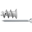 fischer® Gipskartondübel GK, Nylon, Länge: 22 mm, mit/ohne Schraube, 1 - 50 Stück