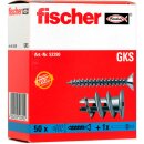 fischer® Gipskartondübel GK, Nylon, Länge: 22 mm, mit/ohne Schraube, 1 - 50 Stück