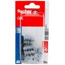 fischer® Gipskartondübel GK, Nylon, Länge: 22 mm, mit/ohne Schraube, 1 - 50 Stück