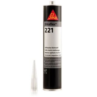 Sikaflex 221, braun, 1-Komponenten-Polyurethan-Dichtmasse, Kleb- und Dichtstoff, Kartusche à 300 ml