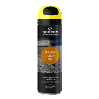 Soppec S-Mark, Neon-Sprühfarbe, Markierspray, 500 ml, gelb, Preis pro Stück