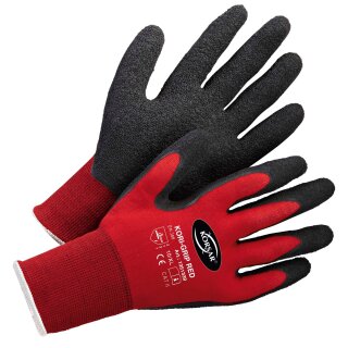Korsar Kori-Grip, Feinstrickhandschuh, rot/schwarz, Gr. 10