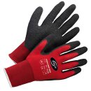 Korsar Kori-Grip, Feinstrickhandschuh, rot/schwarz, Gr. 10