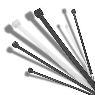 Kabelbinder, UV-beständig, Polyamid 6.6, schwarz / natur