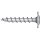 Pfostenschrauben, Stahl RUSPERT®, silber, verstärkter Tellerkopf, TX40, Schneidkerbe, Vollgewinde, 10,0 x 50 mm, 50 Stück