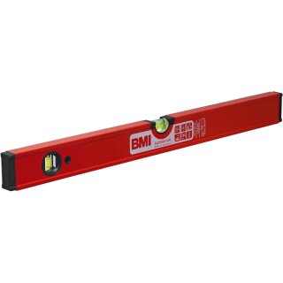 BMI Superstar, Aluminium Wasserwaage, rot pulverbeschichtet, 40 - 100 cm