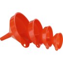 Trichter-Satz, 4-teilig, orange, öl- und...