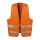 Polyester Warnweste, Größe: universal, fluoreszierend orange, inkl. Klettverschluss - EN ISO 20471 Klasse 2