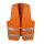 Polyester Warnweste, universal Größe, fluoreszierend orange, mit Klettverschluss