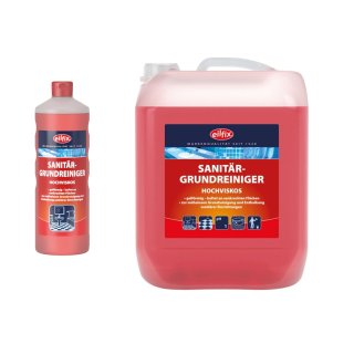 eilfix® Sanitärgrundreiniger, hochviskoser WC- und Sanitärreiniger, 1 / 10 Liter