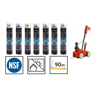 Soppec Tracing Pro Linienmarkierungsfarbe, PureSPRAY-System, für beständige Bodenlinien