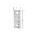 Flachverbinder, Stahl, galv. verzinkt, 136 x 55 mm,...