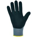 Opti Flex  OPTIMATE, Nylon-Feinstrickhandschuh, Nitrilschaum-/PU-Beschichtung, grau/schwarz, Gr. 06 - 12