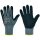 Opti Flex  OPTIMATE, Nylon-Feinstrickhandschuh, Nitrilschaum-/PU-Beschichtung, grau/schwarz, Gr. 10