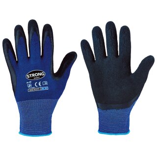 StrongHand SCOTT, Feinstrickhandschuh, blau/schwarz, Gr. 08 - 11