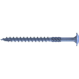 HBS Holzbauschrauben mit Tellerkopf, TX40, Schneidkerbe, Schaftfräser, Stahl, galv. verz., Teilgewinde, 8,0 x 120 mm, Paket á 50 Stück
