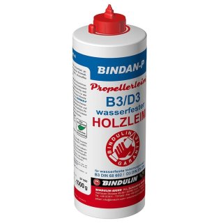 Bindan-P Propellerleim wasserfest 1000 g (in einer Flasche mit Auslauf u. Deckel)