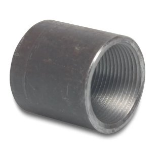 Anschweißmuffe DIN 2986 Schweißmuffe Nr. 16, Stahl blank schwarz 1/2" (DN 15)