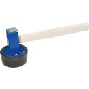 Plattenlegerhammer, rund, 1250/1500gr. blau