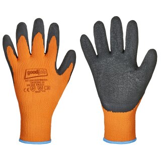 goodjob ECO-WINTER Grobstrickhandschuh,100% Polyester, orange, teilbeschichtet, Gr. 8 - 11