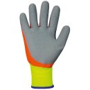 StrongHand DOUBLE ICE, Winterhandschuh, orange/grau/gelb, vollbeschichtet, Gr. 08 - 11