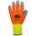 StrongHand DOUBLE ICE, Winterhandschuh, orange/grau/gelb, vollbeschichtet, Gr. 10