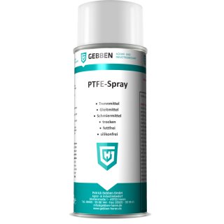 GEBBEN PTFE-Trockengleitmittel-Spray, 400 ml, trocken, fettfrei, silikonfrei