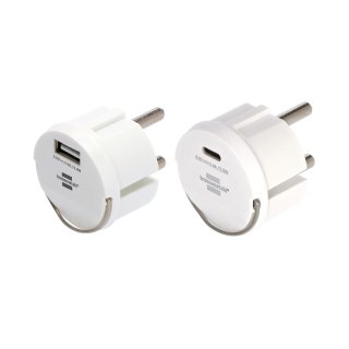 brennenstuhl USB-Steckdosenadapter, passend zu IP44-Kabeltrommeln Typ A / Typ C