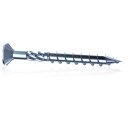 HBS Holzbauschrauben, Flachsenkkopf mit Fräsrippen, TX40, Schaftfräser, Schneidkerbe, Stahl galv. verz., 8,0 x 100 mm, Paket á 50 Stück