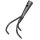Grubber 10 cm, 3 Zinken, Stahl, pulverbeschichtet, anthrazit, Dülle: 28 mm-Ø