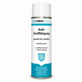 GEBBEN Anti-Graffitispray - speziell für Schilder, 500 ml