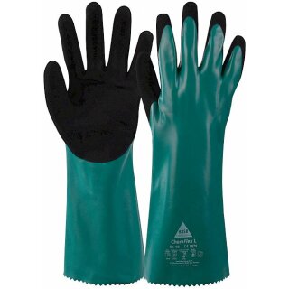 Hase ChemFlex 35, Chemikalienschutzhandschuh, wasserdicht, Lebensmittelgeeignet, Größe: 08 - 12